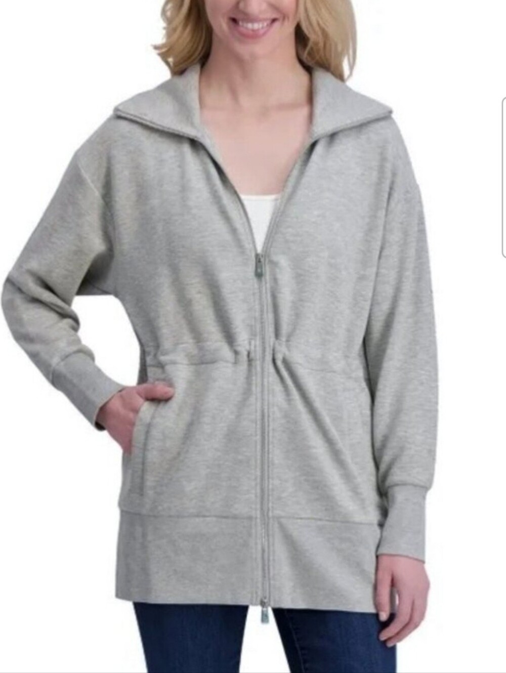 NEW! Converse Gray Full Zip Sweatshirt Size XL